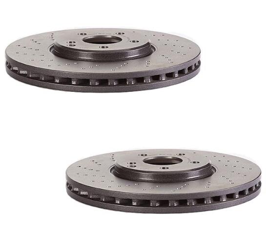 Brembo Brake Pads and Rotors Kit - Front and Rear (330mm/300mm) (Low-Met)